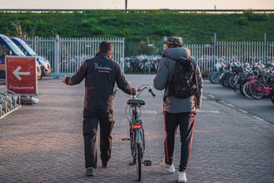 Sfeerimpressie van Leerlijn Fietstechniek bij Philadelphia Zorg Amsterdam