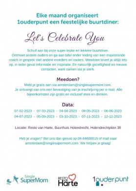 Sfeerimpressie van Let`s Celebrate you! buurtdiner Amsterdam Zuidoost bij Single Supermom
