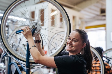 Sfeerimpressie van Roetz Leer-werk traject (stage) bij  Roetz Fair Factory