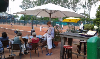 Sfeerimpressie van Tennis voor (ex-)kankerpati&euml;nten bij  Stichting Verder in Balans (ViB)